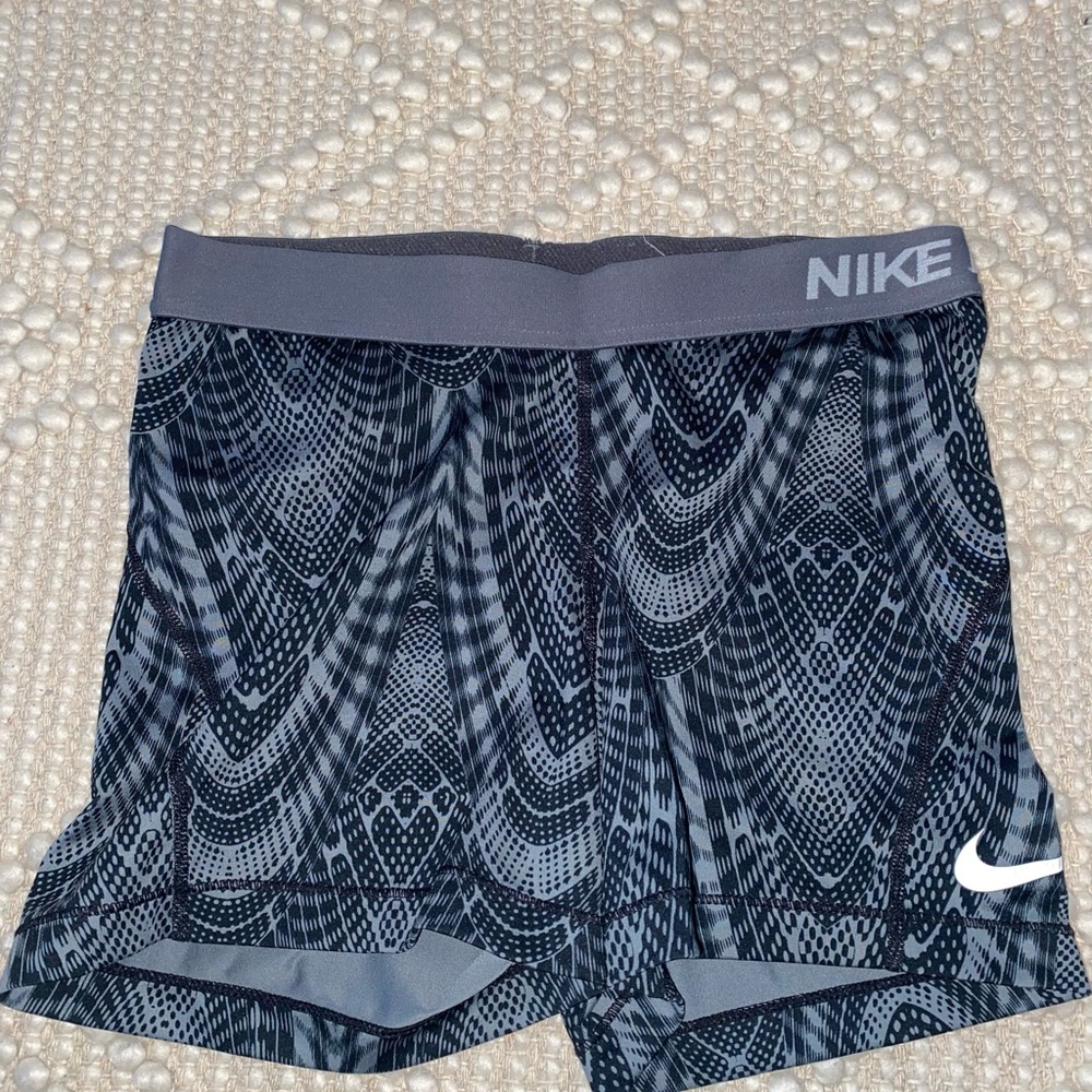 Nike Black Patterned Athletic Shorts